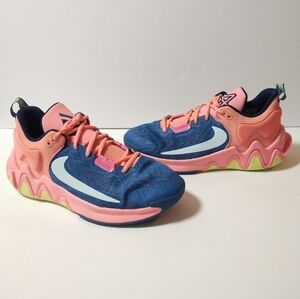 Nike Giannis Immortality 2 Kids/Womens Dark Marina Blue Laser Crimson Sneakers